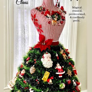 Dress Form Christmas Tree, Pink Christmas Tree, 1950s Christmas Tree ...