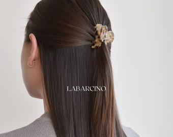 Clips para el cabello pequeños, Clip de garra marrón, Garra para el cabello minimalista, Clips de garra para el cabello de acetato, Accesorios para el cabello para mujeres, Productos para el cuidado del cabello