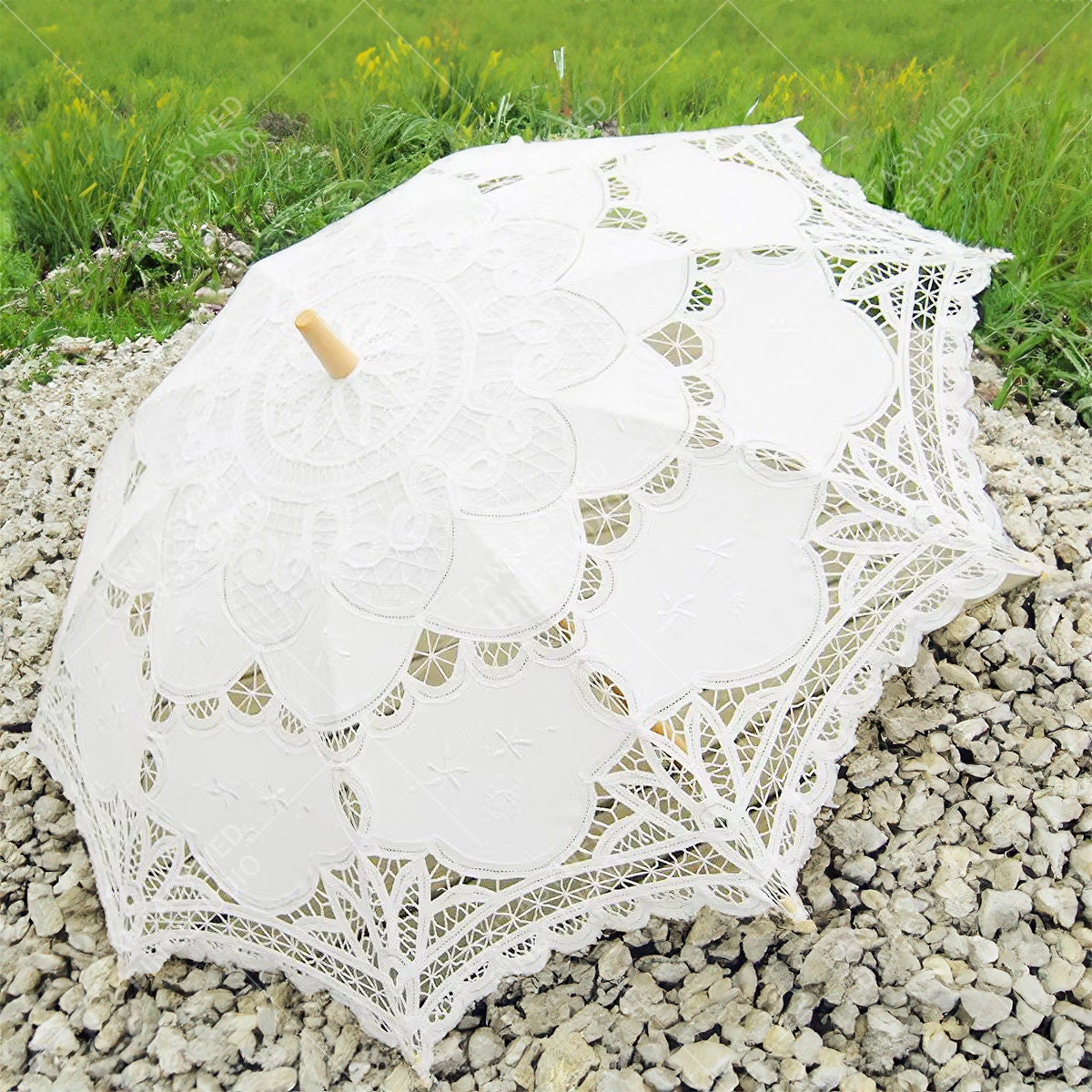 60 white on sale wedding umbrellas