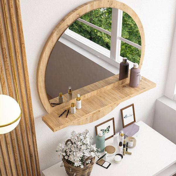 Mirror With Shelf - Etsy
