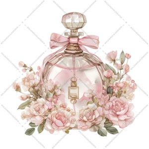 This set features elegant and nostalgic perfume bottle designs in beautiful watercolor styles, perfect for adding a touch of vintage flair to your creations.