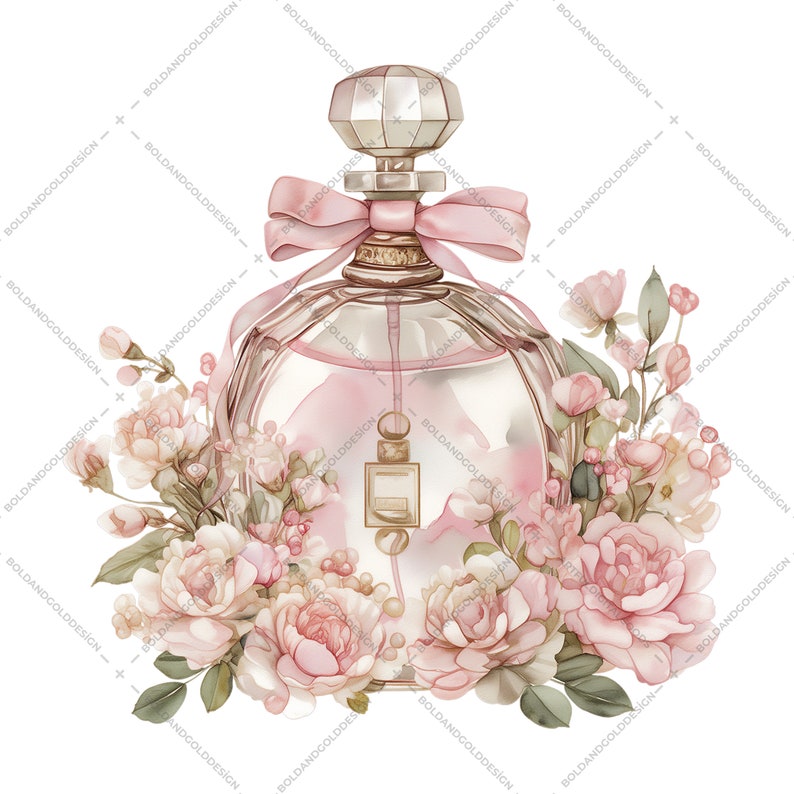 This set features elegant and nostalgic perfume bottle designs in beautiful watercolor styles, perfect for adding a touch of vintage flair to your creations.