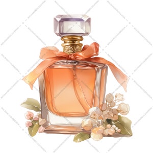This set features elegant and nostalgic perfume bottle designs in beautiful watercolor styles, perfect for adding a touch of vintage flair to your creations.
