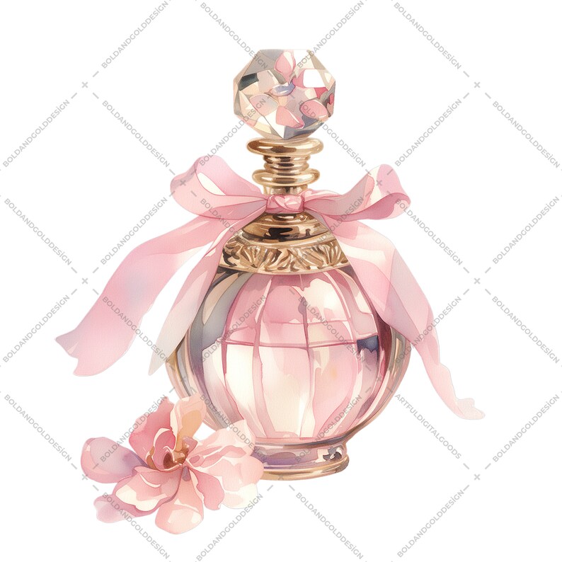 This set features elegant and nostalgic perfume bottle designs in beautiful watercolor styles, perfect for adding a touch of vintage flair to your creations.