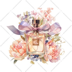 This set features elegant and nostalgic perfume bottle designs in beautiful watercolor styles, perfect for adding a touch of vintage flair to your creations.