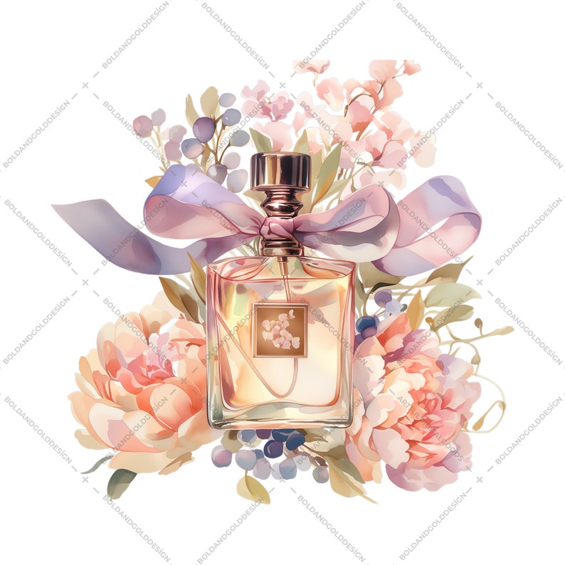 This set features elegant and nostalgic perfume bottle designs in beautiful watercolor styles, perfect for adding a touch of vintage flair to your creations.