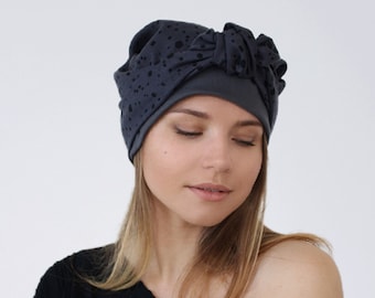 Boho Cotton Headwear, Chemo Head wrap, Pre tied headscarf