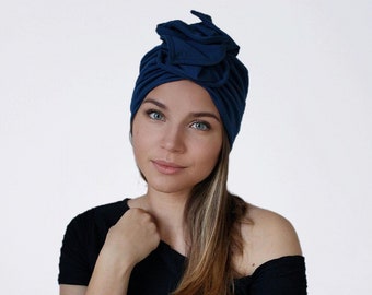 Pre-Tied Cotton Turban: Chemo Headwear, Hair Loss, Hair covering, Alopecia, Chemo gift
