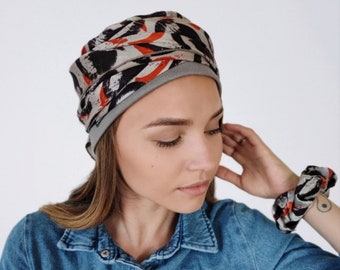 Multiway Silk Turban Femmes, foulards de chimio, couvre-chef contre le cancer