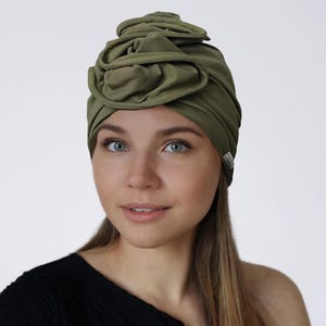 Baumwolle Fahsion Turban, Chemo Geschenk, Kopfbedeckung, Pre gebunden Kopfbedeckung, Turban Hut, Alopezie