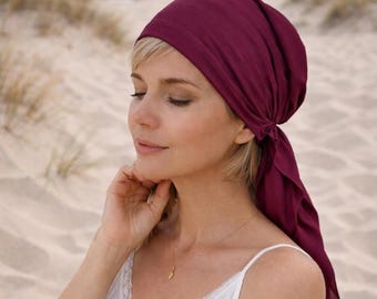 Hoofddoeken voor dames, lichtgewicht sjaal, chemo hoofddoek, voorgestrikte bandana, zachte hoofdbedekking