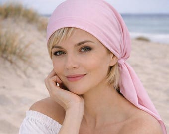 Cotton Head scarf, Pre tied Headwrap, Women Bandana, Chemo headwear, Chemo gift, Alopecia