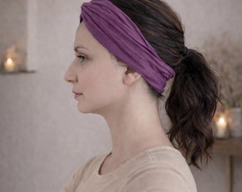 Dunkelbraune Stirnband Perücke, Pferdeschwanz Perücke, Swim Haarriss Perücke, Alopezie, gewellte Halo Perücke mit Pferdeschwanz