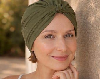 Turban beanie – Chemo Headwear for Hair Loss, Chemo Hat, Soft Twisted Alopecia Turban, Chemo gift