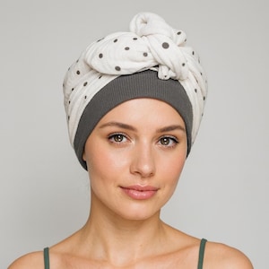 Boho Headwrap, Cotton Turban Hat, Headwear, Bandana, Fashion Turban