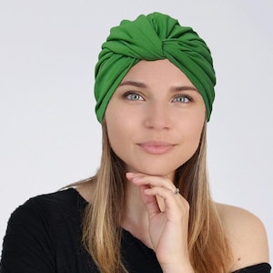 Turban Headwrap, Pre tied Turban Hat, Chemo Headwear, Alopecia, Animal Print Turban