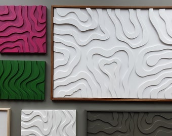 Peinture murale monochrome abstraite. Image structurelle minimaliste. Art mural en relief 3D