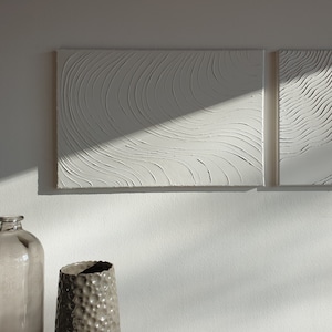 Forma fluida, immagine in rilievo, immagine strutturale, arte murale 3D, pittura su gesso, arte murale, tela con immagine strutturale, tela d&#39;arte astratta