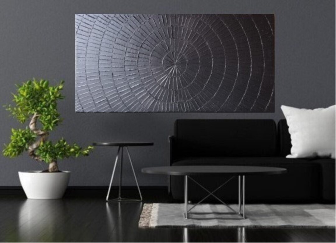 Sidus I, Structural Image 40 X 80 Cm, Abstract Painting, 3D Wall Art ...