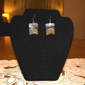 Fake Marijuana Earrings, Bag of Weed Earrings, 420, Weed Nugget, Nug, Fake Marijuana Earrings, Cannabis Earrings, Marijuana Jewelry