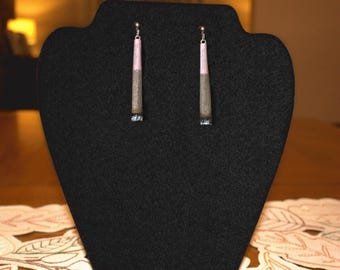 Raw Cone Earrings: Pink Joint, Wearable Art