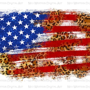 Leopard Glitzer amerikanische Flagge png Sublimation Design download, 4th of July png, USA Flagge png, Unabhängigkeitstag png, sublimate download