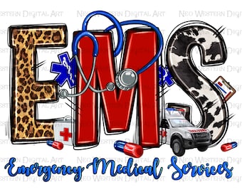 EMS Emergency Medical Services png descarga de diseño de sublimación, paramédico png, occidental EMS png, descarga de diseños sublimados