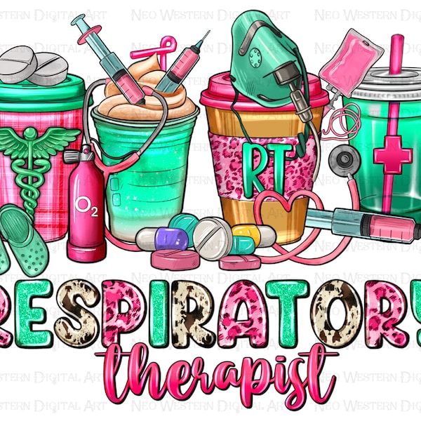 Respiratory Therapist Nurse coffee cups png sublimation design, coffee cups png design, Therapist life png, sublimate designs download