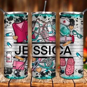 Custom name Nurse 20oz tumbler png sublimation design download, western tumbler png, custom tumbler png, Nurse life png, sublimate download