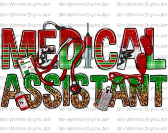 Asistente médico Navidad png sublimación diseño descargar, Navidad png, Navidad enfermera png, asistente médico, sublimar diseños descargar
