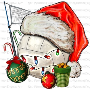 Christmas Volleyball png sublimation design download, Christmas png, Volleyball png, Christmas sport png, sublimate designs download