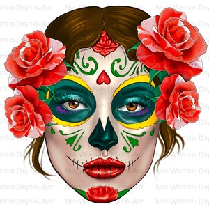 Chingona sugar skull girl png sublimation design download, Mexican png, Chingona png, skull girl png, sublimate designs download