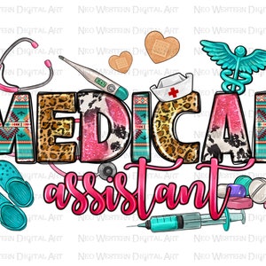 Medical Assistant png sublimation design download, western Medical png, Nurse png design, Nurse life png, Nursing png, sublimate download