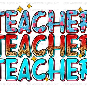 Teacher Teacher Teacher png sublimation design download, back to school png,western Teacher png,Teacher&#39;s Day png,sublimate designs download