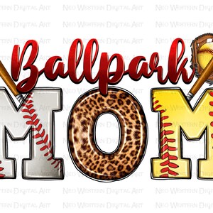 Ballpark mom png sublimation design download, Softball png, Baseball png, game day png, sport mom png, sublimate designs download