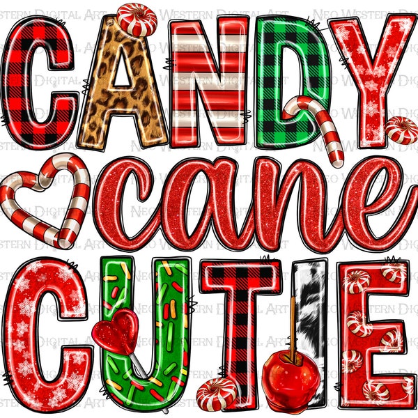 Candy cane cutie png sublimation design download, Christmas png, candy cane png, Christmas cane png, sublimate designs download