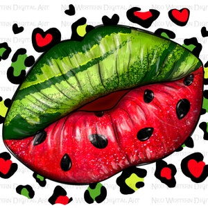 Watermelon lips png sublimate designs download, hello summer png, summer fruit png, fruit lips png, sublimate designs download
