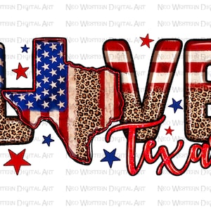 Love Texas png sublimation design download, 4th of July png, Independence Day png, USA flag png, sublimate designs download