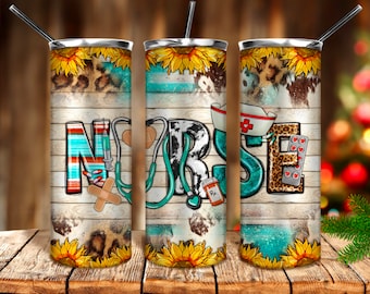 Nurse leopard cowhide tumbler png 20oz tumbler sublimation design download, Western nurse tumbler png, nurse tumbler png, sublimate download