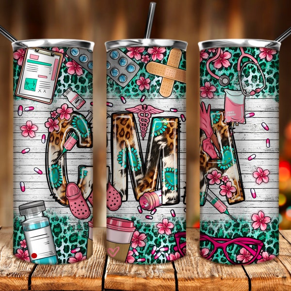 CMA 20oz tumbler sublimation design download, Certified Medical Assistant png, western tumbler png, CMA Nurse png,sublimate designs download