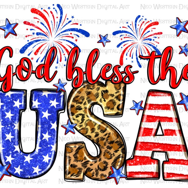 God bless the USA png sublimation design download, 4th of July png, Independence Day png, western USA png, sublimate designs download