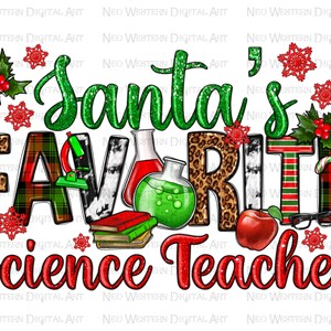 Le professeur de sciences préféré du Père Noël png, png de Noël, png préféré du Père Noël, professeur de sciences png, sublimer les dessins télécharger