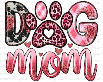Valentine's Day dog mom png sublimation design download, Mother's Day png, love dog png, dog mom png, sublimate designs download