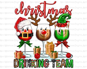 Christmas drinking team png sublimation design download, Christmas png, Christmas party png,Christmas drinking png,sublimate design download