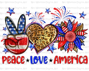 Peace love freedom png sublimation design download, 4th of July png, Independence Day png, usa flag sunflower png,sublimate designs download
