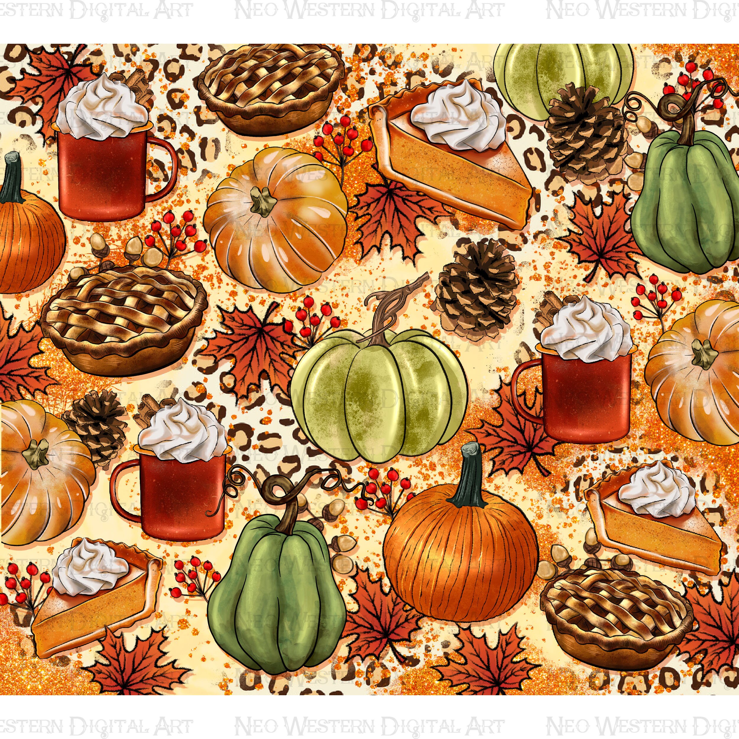 Fall 20 Oz Skinny Tumbler Png Sublimation Design Download, Tumbler Wrap ...