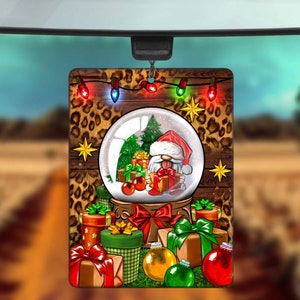 Snow globe and gift boxes car air freshener png sublimation designs download, Christmas png, Snow globe air freshener png,sublimate download