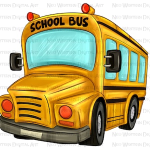 School Bus png sublimation design, Back to School png, hand drawn school bus png, school png, sublimate designs download