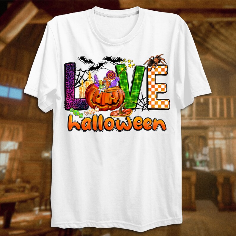 Love Halloween Png Sublimation Design Download, Happy Halloween Png ...