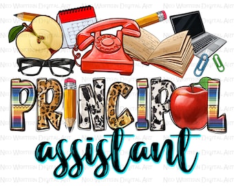 Principal Assistant png sublimation design download, western Principal png, Principal Assistant life png, sublimate designs download